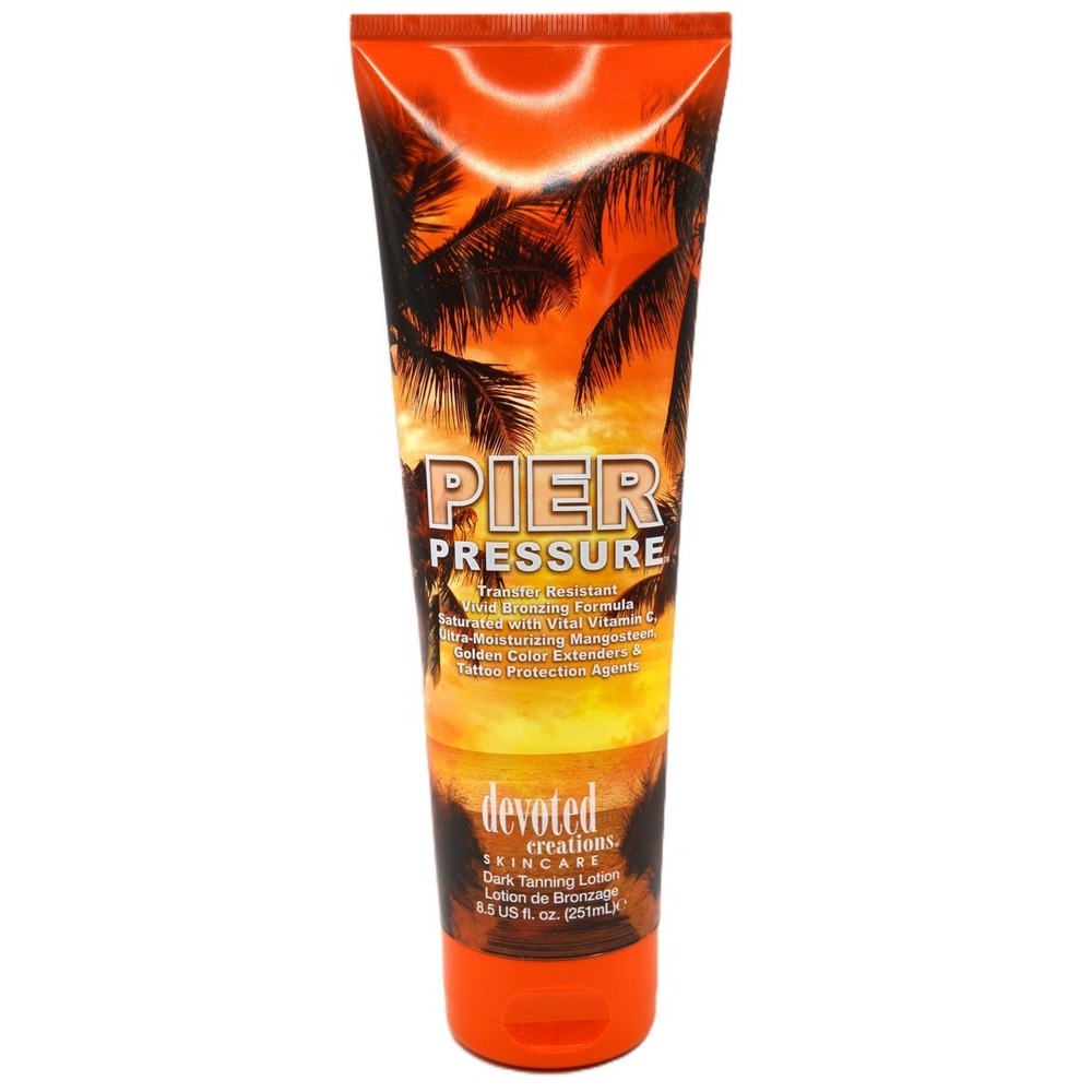 Devoted Creation Pier Pressure Dark Tanning Lotion Vivid Bronzing Formula 8.5 Oz